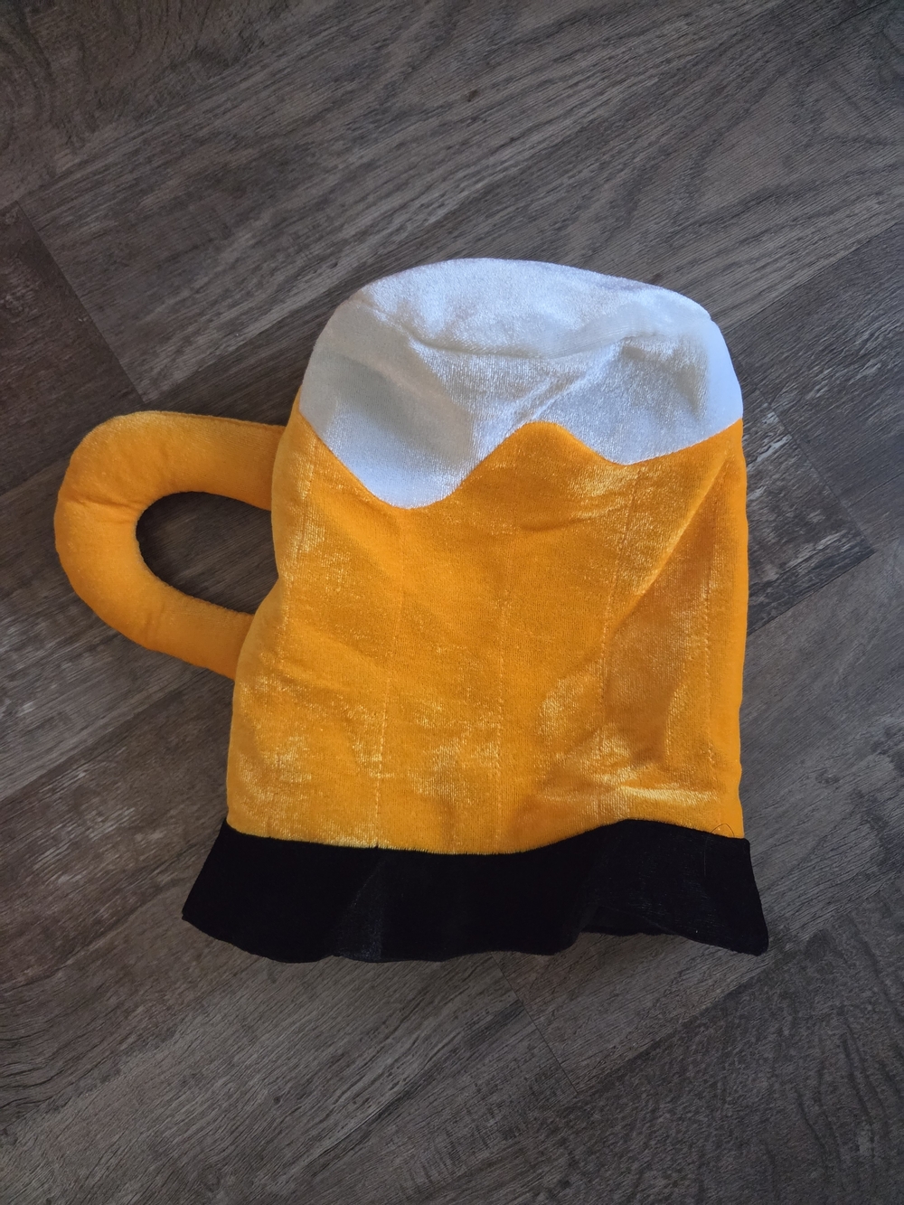 NWOT Men's Beer Mug Halloween Costume Plush Hat - Picture 2 of 4